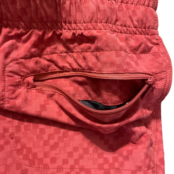 The North Face Women's Athletic Shorts - size XL - Burnt Orange Checkered Print - Picture 6 of 10